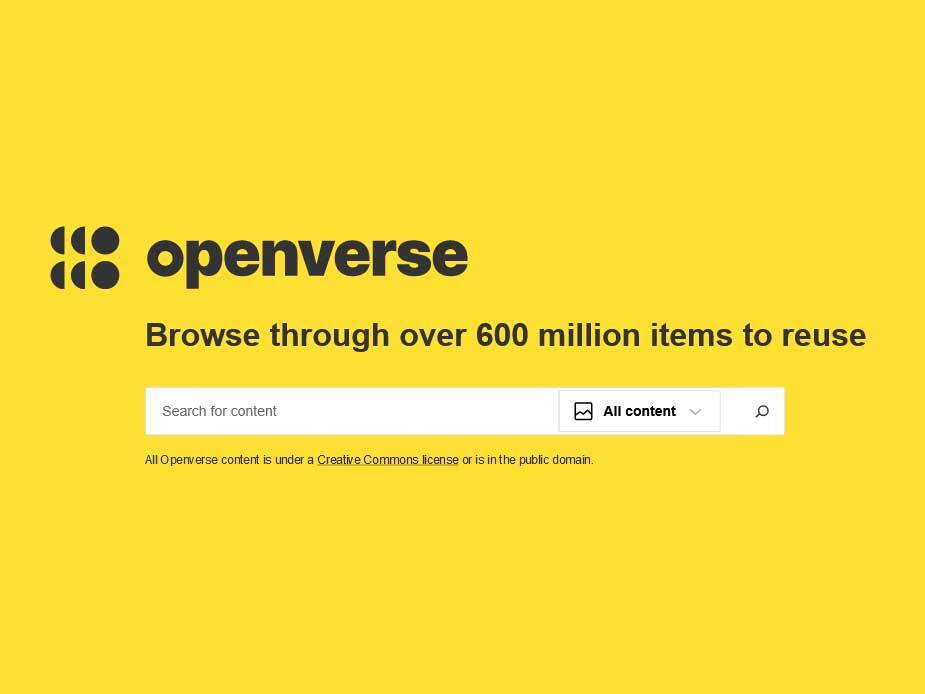 Creative Commons Search Engine gets a new face, welcome to Openverse by WordPress