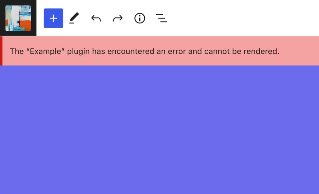 Image: Plugin error boundry