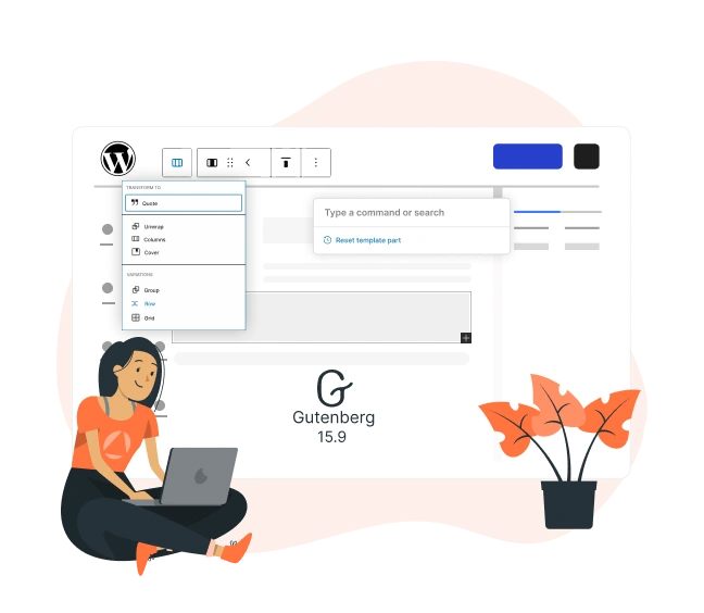 WordPress Gutenberg 15.9 is Here with A New Command Tool and Site Editor Improvements
