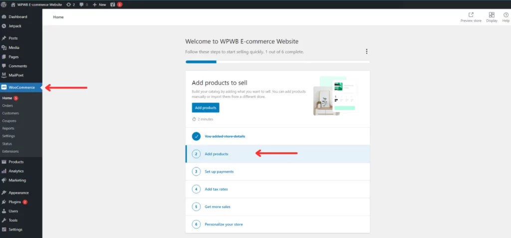Image: WooCommerce Plugin Adding Products